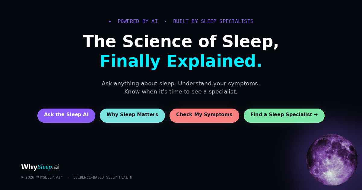WhySleep.ai — Understand Your Sleep